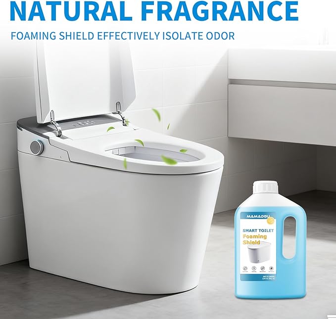 MAMADOU Commercial Smart Toilet Foaming Shield 1 Liter Spray Splash Proof Toilet Cleaner Liquid Odor Control Foam Agent Easy Cleaning For Fresh Bathroom