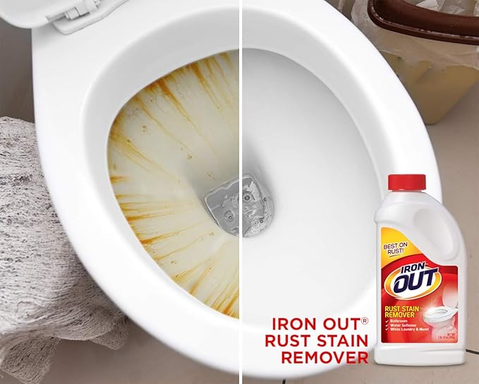 IRON OUT IO30N Rust Stain Remover Powder 1 lb 12 oz Bottle 2 Count (Pack of 2)