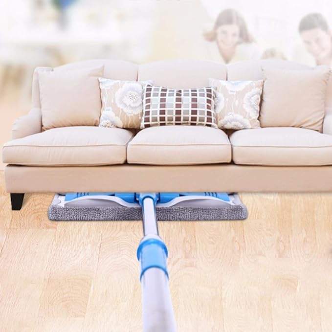 Mop-Microfiber Mop Reusable Adjustable Lightweight Makes Cleaning Your Floors a Snap(C Style Three Pieces of Cloth)