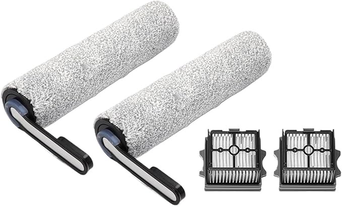 AgaShi Combo Roller BrushHepa FiltersWet Dry Cordless Vacuum Cleaner Spare Parts Accessories ReplacementCompatible for Tineco Floor One S5 (Color : Set C)