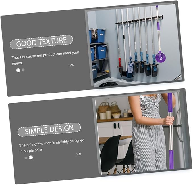 Telescopic Mop with Detachable Handle to Practical Floor Cleaning Tool for Hardwood Tile and Surfaces