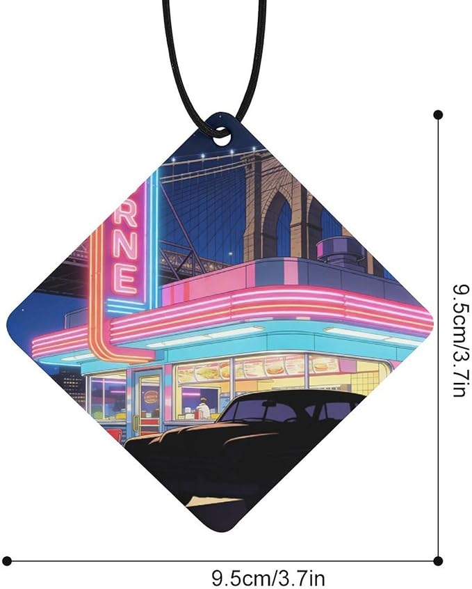5PCS Car Air Freshener Hanging Personalized Double Sided Vintage Cars Car Fresheners Long Lasting New Cars Scents Cute Automotive Freshies for Closets Drawers (tea)