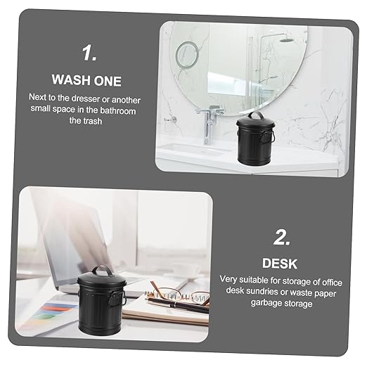 Simple Design Pencil Cup Desk Organizer Kitchen Trash Cans Small Wastebasket Material Multi-use
