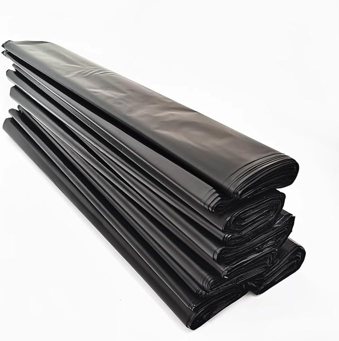 10 Pack Black ESD Anti-static Garbage Can Thick Plastic Bags for Clean Room | Static Control Flat-mouth Opening Anti static EPA 35L Trash Bin Polybag for Garbage DisposalSize 600x700mm