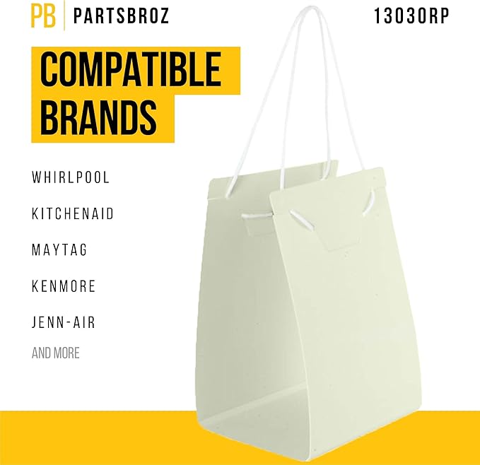 PartsBroz 13030RP Compactor Bag Carrier With Handles - Compatible With Whirlpool KitchenAid Kenmore Jenn-Air Trash Compactor - Replaces AP4330488 13030 1401995 14210611 4163435 PS1782408 675305 675395