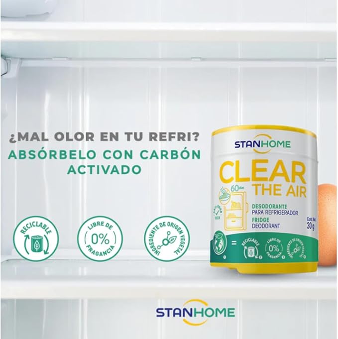 STANHOME Clearthe Air Stanhome Refrigerator Deodorizer 4 Pcs Economical and Efficient Refrigerator Deodorizer