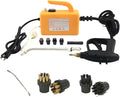 2600W High Pressure Steam Cleaner Portable Handheld Steam Cleaner High Temp Steam Cleaning Machine with Brush Heads &amp Insulation Gloves for Cleaning Upholstery Bathroom Car Detailing (Color :