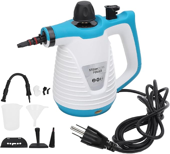 Pressurized Handheld Steam Cleaner Safe Multi Steam Cleaner 9 Accessories for Home and Car Cleaning (US Plug 110V)