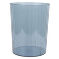 Uonlytech Transparent Medium Trash Can Minimalist Style Waste Container for Home Office Bedroom Bathroom Impact-Resistant Plastic Wastebasket Contemporary Design