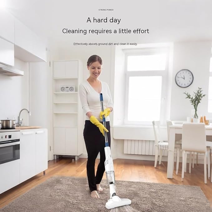 2026 New Stick Vacuum Cordless Rechargeable Carpet Shampooer Machine Deep Cleaner Cordless Vacuum Cleaners for Home Powerful Smart 2-in-1 Vacuuming &amp Mopping for Car Office &amp Home Cleaning