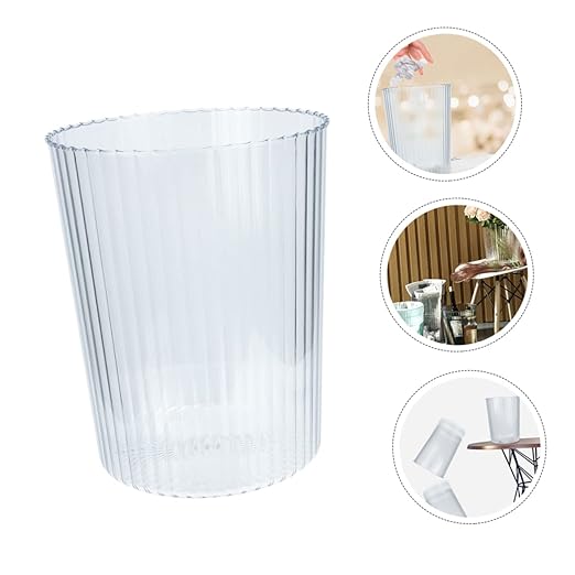 Luxshiny Thickened Trash Can Convenient Round Waste Basket for Kitchen Living Office and Bedroom for Use Large