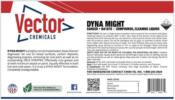 Dyna-Might Outdoor Deck Power Cleaner &amp Stripper Super Concentrate (1 gallon)