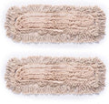 Microfiber Dust Mop Head Refills Pack of 2 for Hardwood Tile Laminate &amp Stone Floors (24'')