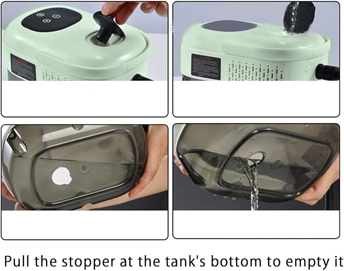 Steam Cleaner High Pressure High-Temperature House Steamer Multipurpose Handheld Steam Cleaning Machine for Kitchen Bathroom Cleaning 2500W Portable Steamer Green