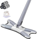 Floor Mop X-Shaped Microfiber Cleaning 360° Rotating Hand-Free Washing Wood Squeeze for Home Kitchen(1mop3cloth)