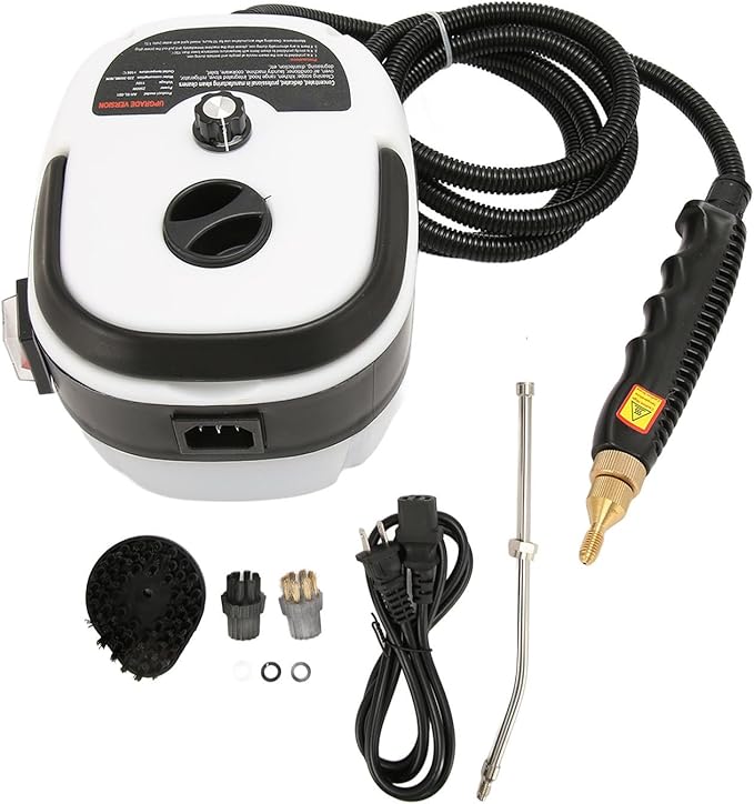 Steam Cleaner 2500W High Handheld Steam Cleaner High Speeds Pressure Temperature Steam Cleaning Machine for Kitchen Furniture Bathroom Car High Temperature Cleaning Machine