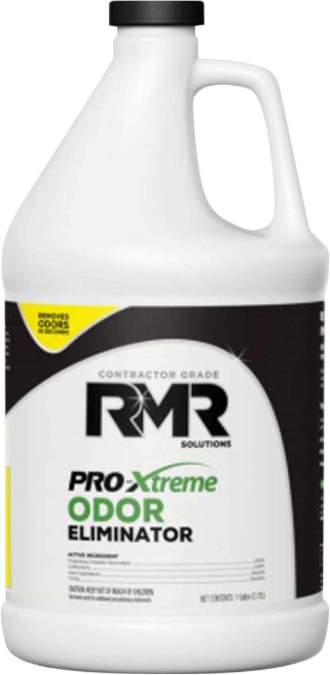 RMR PRO-Xtreme Odor Eliminator Commercial-Strength Formula Naturally Destroys Odors Organic Solution Tackles The Worst Odors No Masking or Cover-Up Fragrances Safe and Easy to Use 1 Gallon