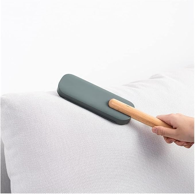 Whisk Broom Hand HeldHand BrushAnti-Static Dust Brush Multifunctional Cleaning Brush Non-Slip Handle Suitable for Home Hotel Bed Car Soft Clothes Hanging Storage dust Catcher(Green)