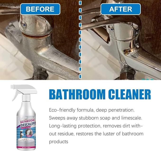 Life Sunny Bathroom Descaler Lifesunny Bathroom Cleaner Lifesunny Foam Cleaner Bathroom Descaler Stubborn Stains Cleaner for Bathroom Glass Wash Basin Bathtub (3pcs)