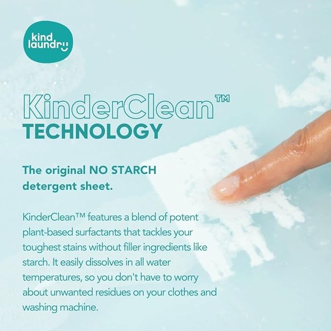 KIND LAUNDRY Detergent Sheets (Unscented) and Vegan Stain Remover Bar &amp Pre-Treater