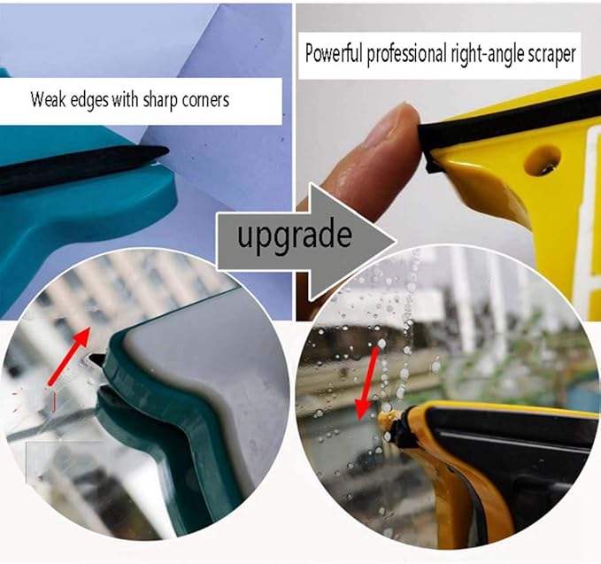 Magnetic Window Cleaner Double-Side Magnetic Glass Cleaner Home Indoor and Outdoor Single Layer/Double Layer/Three Floors 15-42Mm Anti-Pinch Hand with Plastic Ergonomic Handle Design
