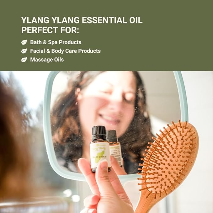 Ylang Ylang Essential Oil - Direct from Malagassi Essential Oils Madagascar - Steam Distilled - Aceite de Ylang Ylang for Aromatherapy Diffuser DIY Candle and Soap Making - 2lbs