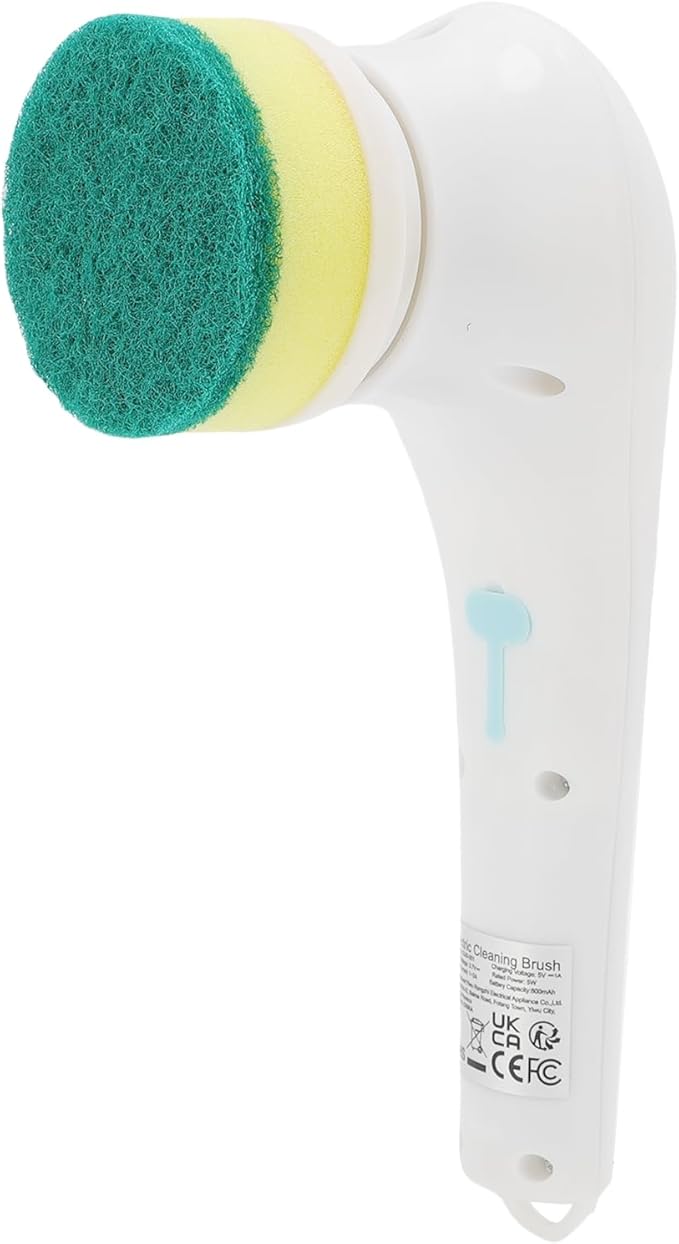 Electric Spin Scrubber Bathroom Cleaner with 5 Brush Heads Efficient Cordless Shower Spin Brush for Bathroom Sink Gas Cooking Top Shower
