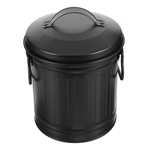VILLCASE Creative Wastebasket Bucket Shaped Rubbish Bin Office and Home Storage