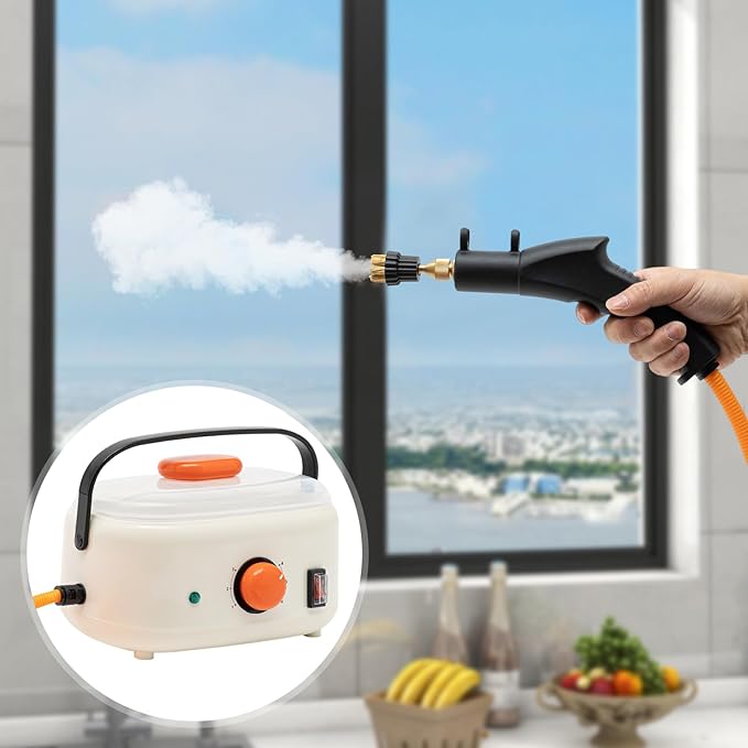 Steam Cleaner 2500W Multipurpose Steam CleanerHandheld Portable Steam Cleaners Portable Steam Cleaner For Car Detailing Kitchen Bathroom Floors