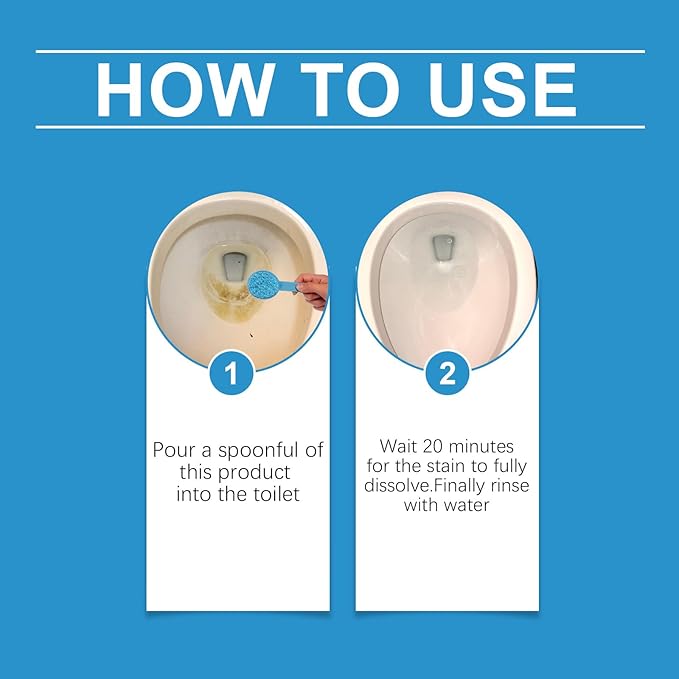 Toilet Cleaning Foam Powder Simple Operation Reduces Odor Deep Clean(3pcs)