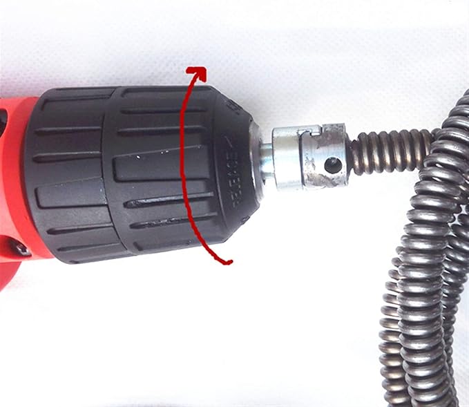Mdingbao-Compression Spring 5m Kitchen Toilet Electric Drill Drain Cleaner Machine Extension Sewer Pipe Dredger Cleaning Spring Good Corrosion Resistance