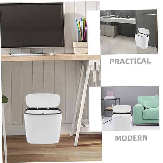 Cabilock Multi-Function Trash Bucket Sturdy Waste Basket Trash Can Kitchen Garbage Can Household