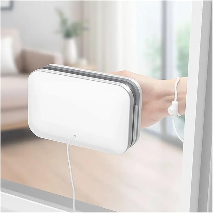 Convenient Durable Magnetic Window Cleaner Detachable Easy To Clean Glass Wiper Anti Fall Safety Rope Scraper Outside