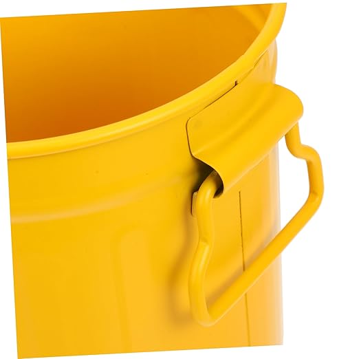 Alipis Trash Can Lid Mini Galvanized Waste Basket for Compact and Stylish Design for Desktop Bathroom and Kitchen Use