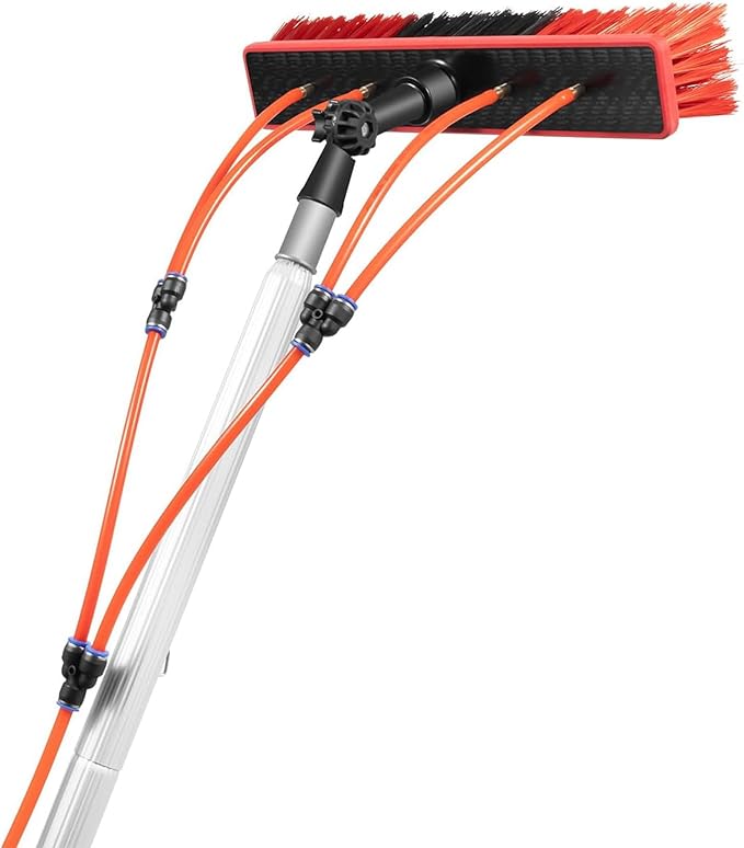 Professional Window Cleaning Kit - Telescopic Water Fed Cleaner &amp Conservatory Roof Brush for Solar Panel &amp PV Cleaning - Ultimate Window Washing Solution