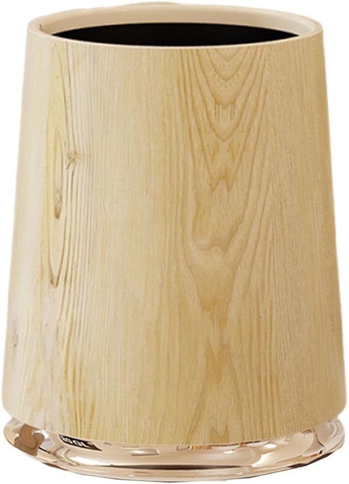 Yajuyi Trash Can Dustbin Kitchen Dust Bin Wastebasket for Bathroom Laundry Room Kitchen 27.5cmx27.5cmx31.5cm