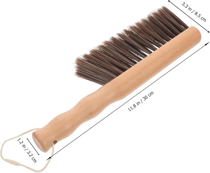 minkissy 3pcs Fireplace Cleaning Brush Soft Bristles Hand Broom Tool for Easy Mantel and Hearth Cleaning Versatile Fireplace Tool for Dust and Ash Removal