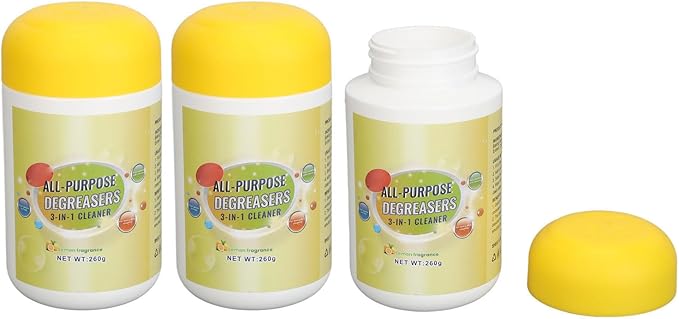 Yinhing Powerful All Purpose Degreasers Fast Acting Kitchen Cleaner Degreaser for Stubborn Grease Oil Removal Cookware Range Hoods Sinks Walls 3 Pack 260g