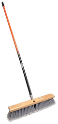 PBSA18003 Smooth-Surface Push Broom with Orange/Black Handle 18W