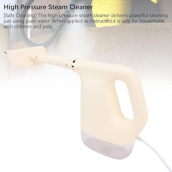 Diydeg 1200W Handheld Steam Cleaner High Temperature High Pressure Multi Purpose Steam Machine with 450mL Large Capacity Tank for Home Use Car Seats Tile Floor Furniture
