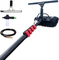Solar Panel Cleaner Window Cleaner with Telescopic Handle 3.610.8M Telescopic Rod Water Spray Brush Extendable Cleaner Photovoltaic Cleaning Brush (5.4M)
