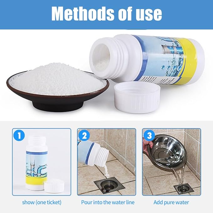 Sink Drain Cleaner 2025 Upgraded Sink and Drains Cleaner Multi-functional Powerful Pipe Unclogging Agent Drains Foam Cleaner for Kitchen Toilet and Pipes Cleaning Tool (1PCS)
