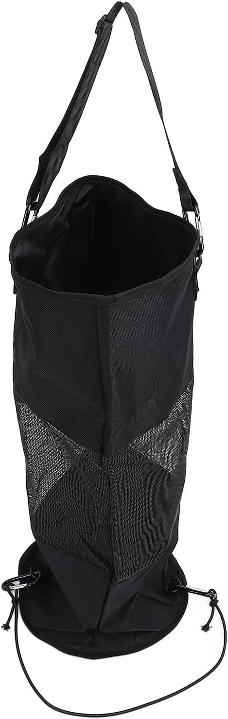 Boat Trash Bag Nylon Mesh Reusable Portable Boat Garbage Container with Secure Closure and Hanging Straps Ideal for Outdoor Seaside Activities