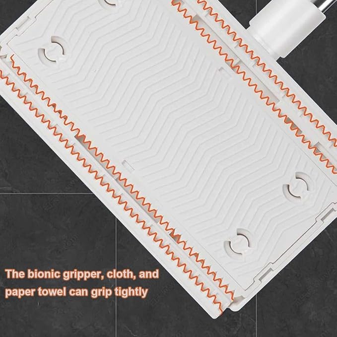 Snap Grip Mini Mop Zero Touch Hands Free Mini Clip Mops Lazy Mops with One-Click Cloth Change Automatic Hands Free Push Pull Handle for Multi-Surface Cleaning(1xmop+5xcloth)