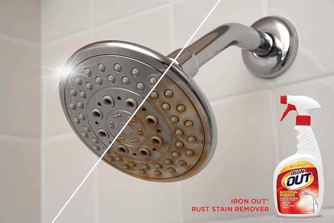 Iron Out Rust Stain Remover Powder 1 lb 12 oz and Powerful Gel Spray 24 fl oz