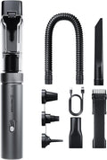 REDTIGER Car Vacuum Cordless 21000PA Portable Handheld Vacuum Up to 70 Mins Runtime 3.5H USB-C Fast Charge Lightweight 4 in1 Mini Hand Held Cleaner Power for Car Home Outdoor Camp Pet Food Black