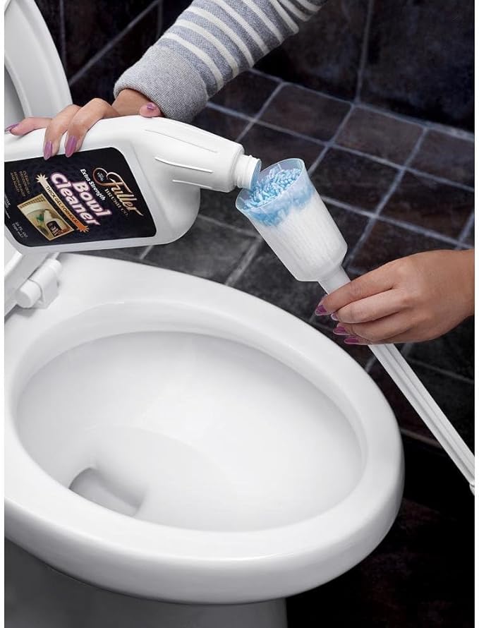 Fuller Brush Toilet Bowl Swab with Extra Strength Bowl Cleaner – Scratch-Free Toilet Bowl Cleaning Long Handle Deep Cleaning Under Rim