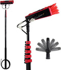 Retractable Brush Cleaning Portable Water Fed Pole Kit Outdoor Window Cleaner Window Glass Solar Panel Cleaning System - Angle Adjustable7.2m/24ft