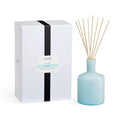 LAFCO New York Signature Reed Diffuser Marine - 15 oz - Up to 9 Months Fragrance Life - Reusable Hand Blown Glass Vessel - Natural Wood Reeds - Made in The USA