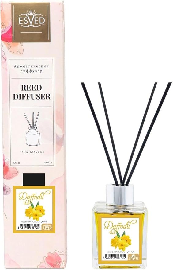 Reed Diffuser Narcissus Scent 100ml Room Fragrance Set Home Decor Air Freshener Long Lasting Aroma Floral Scent One Size - One Size